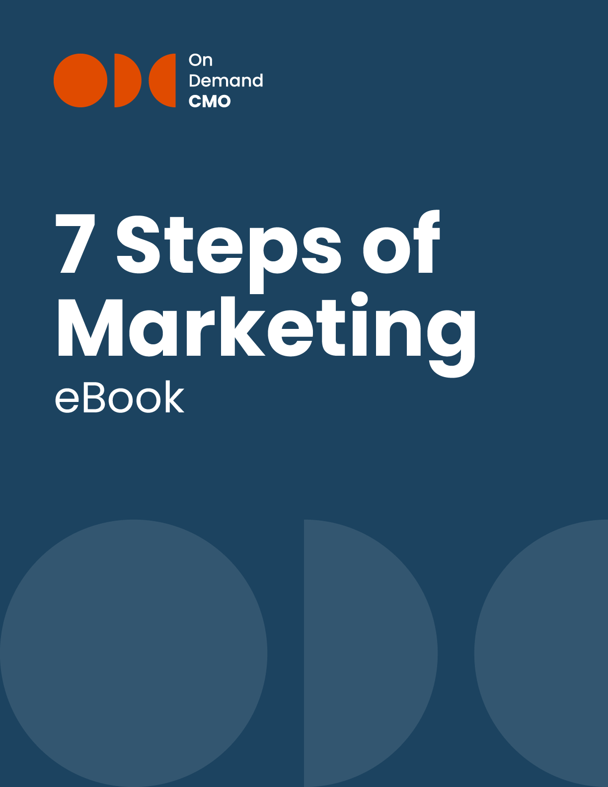 onDemandCMO 7 Steps of Marketing eBook cover